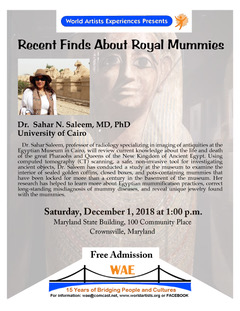 Egyptian Mummies Lecture flyer 2018