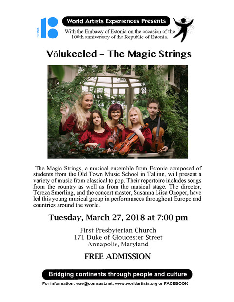 Estonia Magic Strings flyer