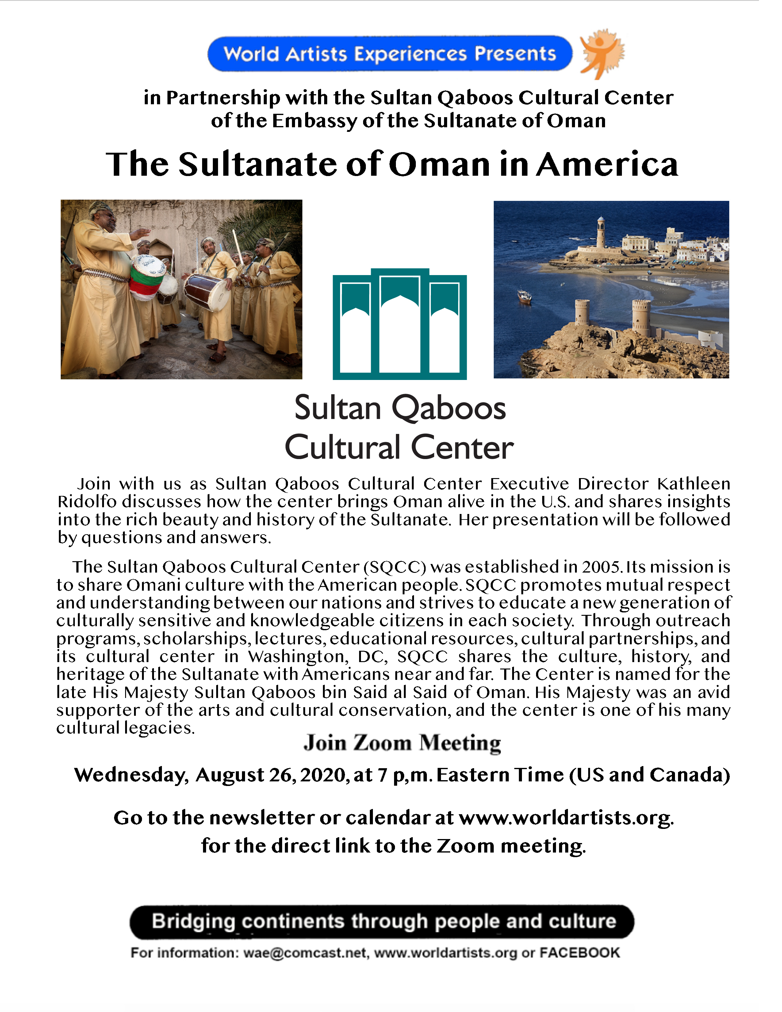 WAEZoom Meeting Flyer Oman 8 26 2020 for website posting